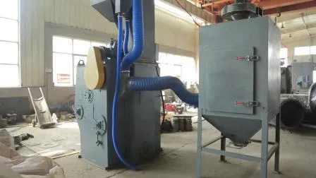 소형 작업물용 15/28gn 강철 트랙 샷 블라스팅 머신