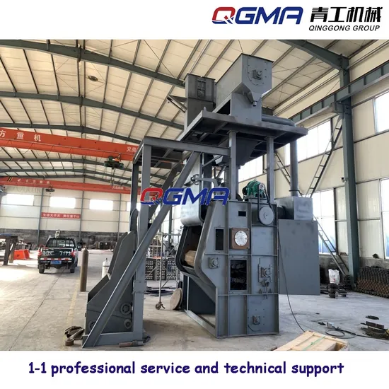 소형 금속 부품용 컴팩트 디자인 텀블 벨트 샷 블라스팅 머신