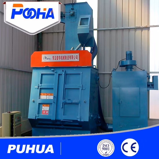 소형 주조 부품용 텀블 벨트 휠 샷 블라스팅 세척기