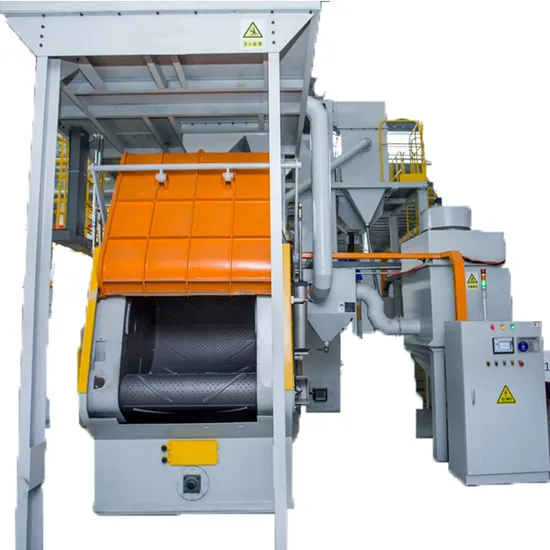 크롤러형 소형 주조물 알루미늄 강철 표면 쇼트 블라스팅 머신