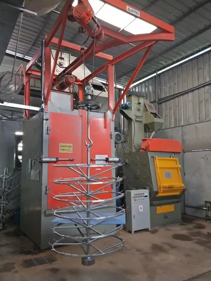 소형 더블 후크 샷 블라스팅 머신, 스틸 샷 블라스팅 세척기